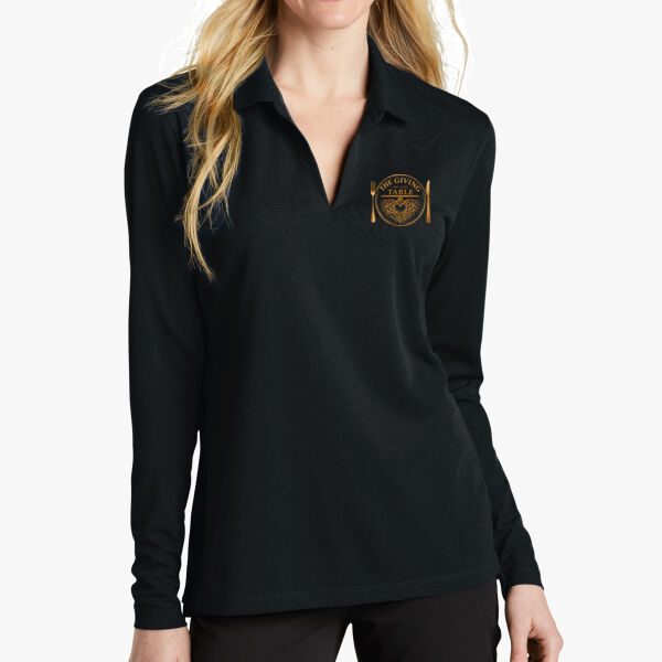 Women's Nike Dri-Fit Long-Sleeve Polo Thumbnail