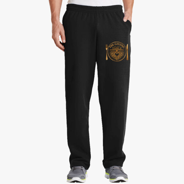 Sweatpants with Open Bottom Thumbnail